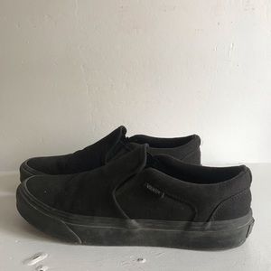 Black vans unisex size 8.5 womens size 7 mens
